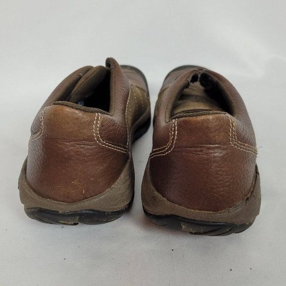 SALE 5/$25 Keen Presidio Leather Oxford Lace Up Sneaker Cascade Shitake Brown - Picture 6 of 10